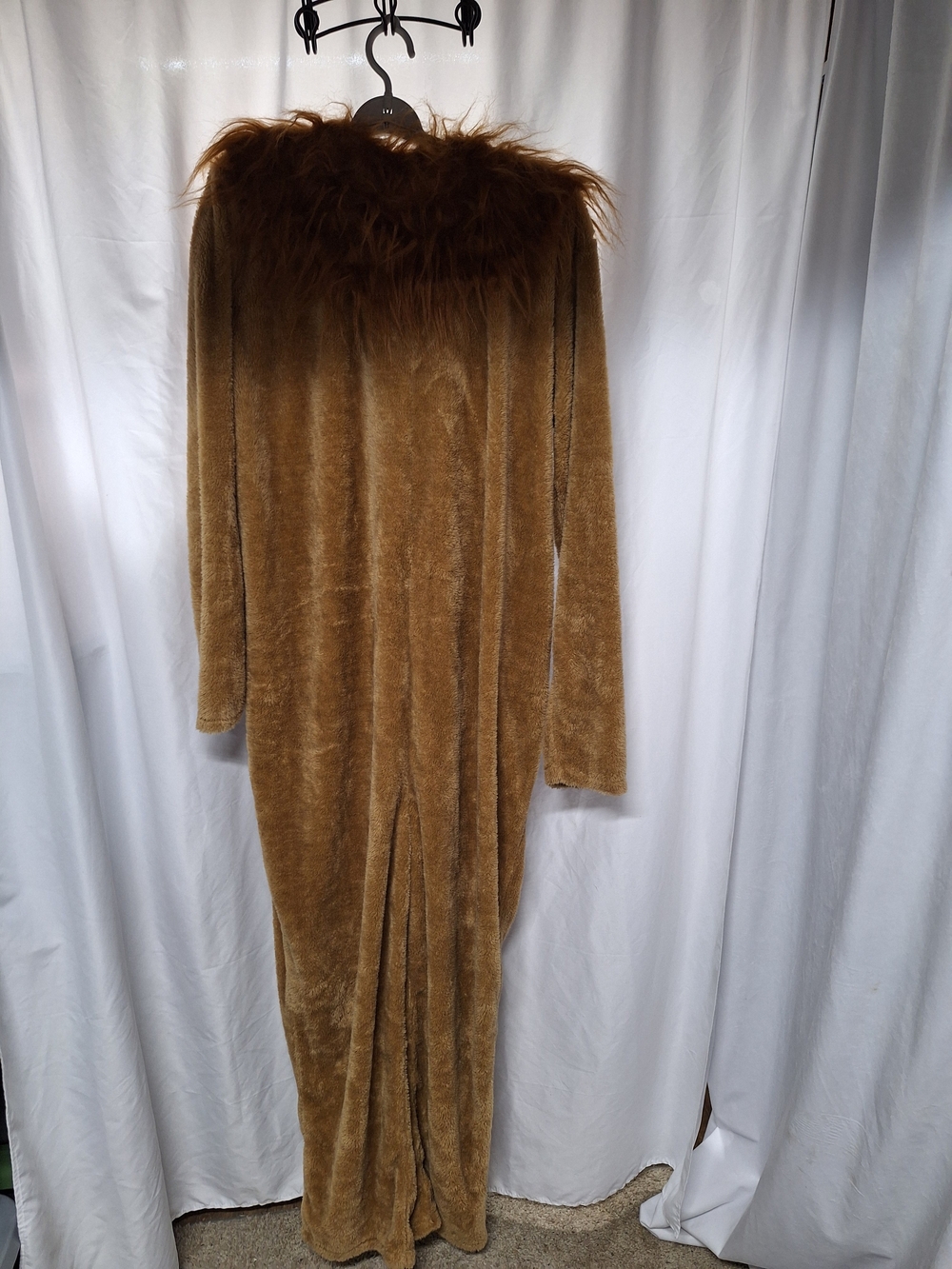 Plush Faux-Fur Trim Lion Halloween Costume.